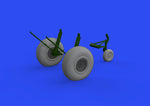 Eduard 6481024 1/48 B-17F Wheels Cross Tread Brassin for EDUARD