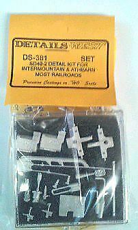 Details West DS-381 HO Scale SD40-2 Detail Kit -- For Intermountain &