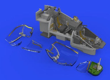 Eduard 648696 1/48 Aircraft- Mi24V Cockpit for ZVE (Photo-Etch & Resin)