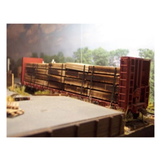 Osborn Models 1070 HO Scale Flatcar Lumber Load
