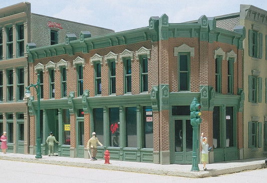 Design Preservation Models 12100 HO Scale Seymour Block - Woodland Scenics DPM Landmark Structures(R) -- Kit - 7 x 3" 18 x 10.2cm