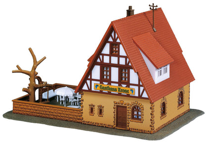 Faller 130314 HO Scale Zur Krone Inn with Beer Garden Kit
