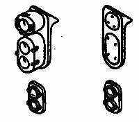 Details West HS-102 HO Scale Headlight Sets - SP - Pyle Lights,