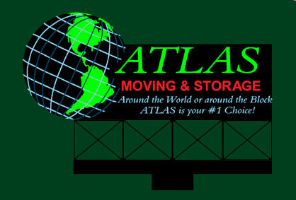 Miller Engineering 2081 O/HO Scale Atlas Moving & Storage Billboard