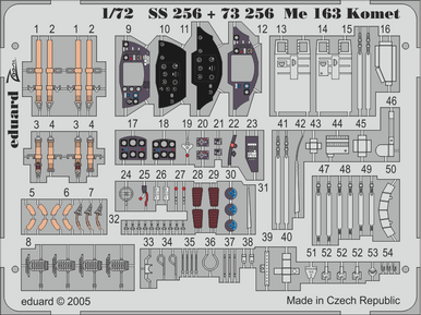 Eduard SS256 1/72 Me 163 Komet for ACADEMY
