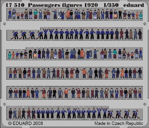 Eduard 17510 1/350 Ship- 1920's Era Passengers (Painted)