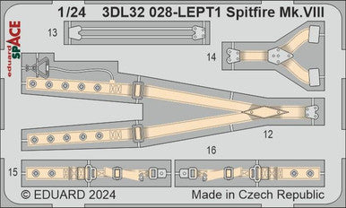 Eduard 3DL32028 1/24 Spitfire Mk.VIII SPACE SPACE for AIRFIX