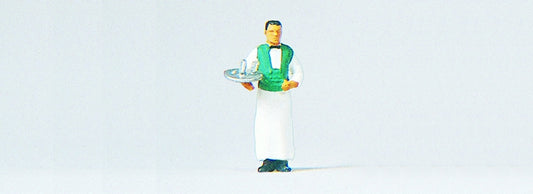 Preiser 28044 HO Scale Waiter with Serving Tray Figure