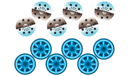 Woodland Scenics P4063 All Scale Chrome Wheel Flare