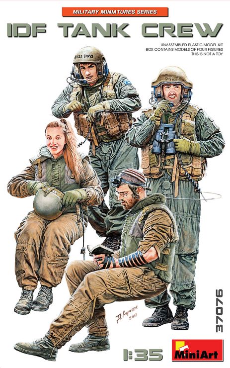 Miniart Models 37076 1/35 IDF Tank Crew (4)