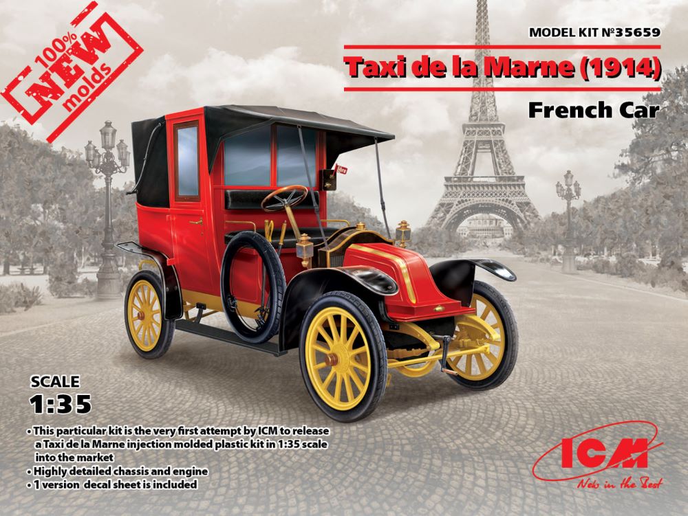 ICM Models 35659 1/35 French 1914 Renault AG1 Taxi