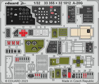 Eduard 33355 1/32 A-20G for HKM Photo Etch Detail Set