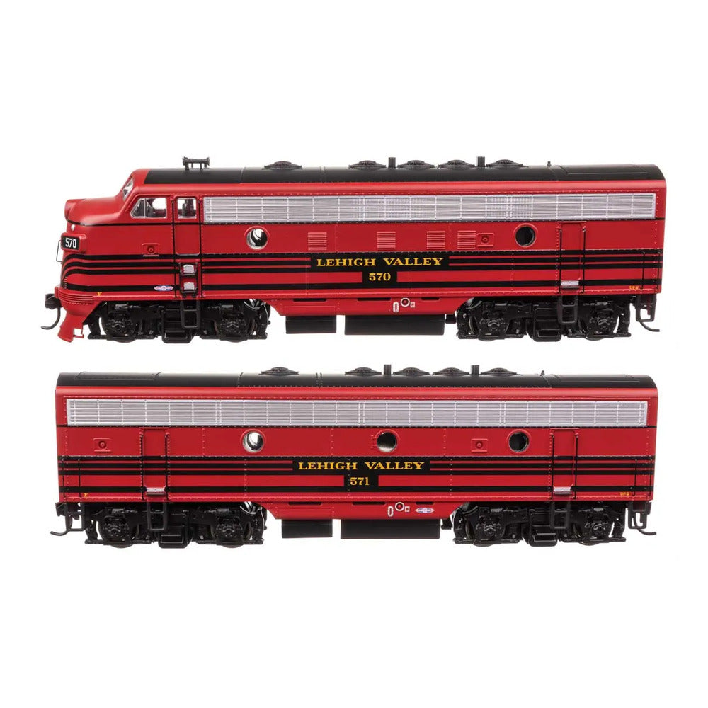 walthers mainline 11407 ho scale emd f7 a b set standard dc lehigh valley