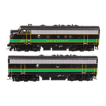 walthers mainline 11414 ho scale emd f7 a b set standard dc reading 267a 2