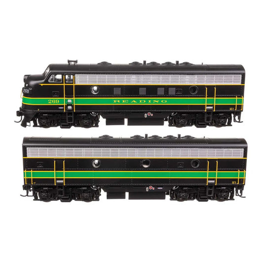 walthers mainline 11415 ho scale emd f7 a b set standard dc reading 269a 2