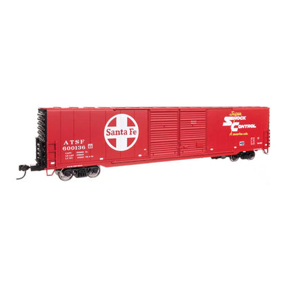 Walthers Mainline 910-3401 HO 60' P-S Dbl Door Boxcar Santa Fe #600136
