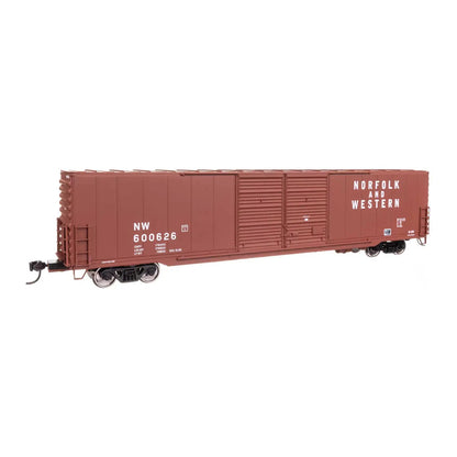 Walthers Mainline 910-3410 HO 60' P-S Dbl Door Boxcar N&W #600626