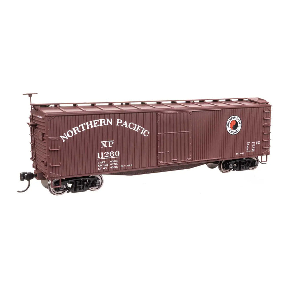 walthers mainline 910 40184 ho scale 40 wood boxcar rtr np 11260