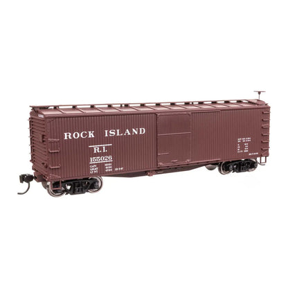 Walthers Mainline 910-40196 HO 40' Wood Boxcar - Rock Island #155026