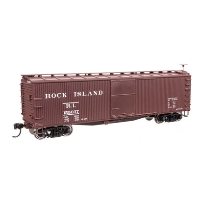 Walthers Mainline 910-40197 HO 40' Wood Boxcar - Rock Island #155037