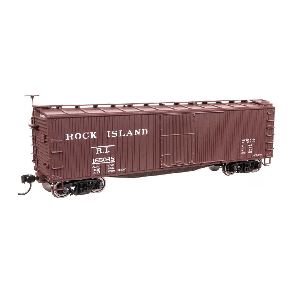 walthers mainline 910 40198 ho scale 40 wood boxcar rtr rock island 155048