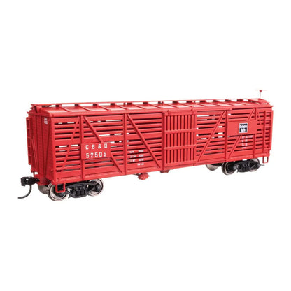 Walthers Mainline 910-41451 HO 40' Wood Stock Car - CB&Q #52505