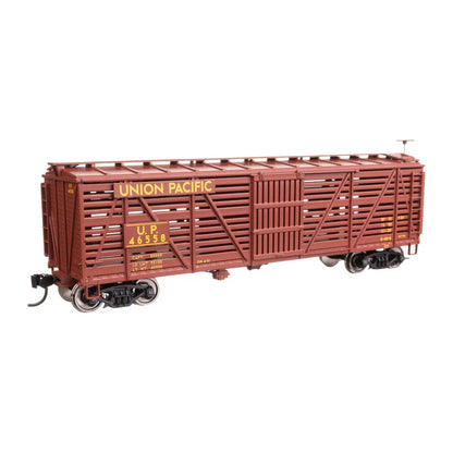 Walthers Mainline 910-41474 HO 40' Wood Stock Car - UP #46558