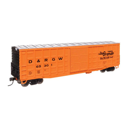 walthers mainline 910 46710 ho scale 50 waffle boxcar rtr drgw 65301