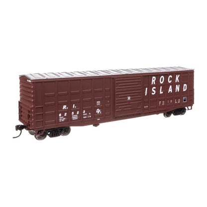 Walthers Mainline 910-46716 HO 50' Waffle Boxcar - Rock Island #62523