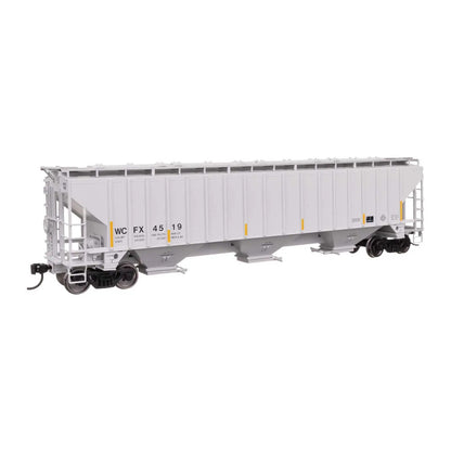 walthers mainline 910 49077 ho scale 57 hopper rtr ge rail wcfx 4519