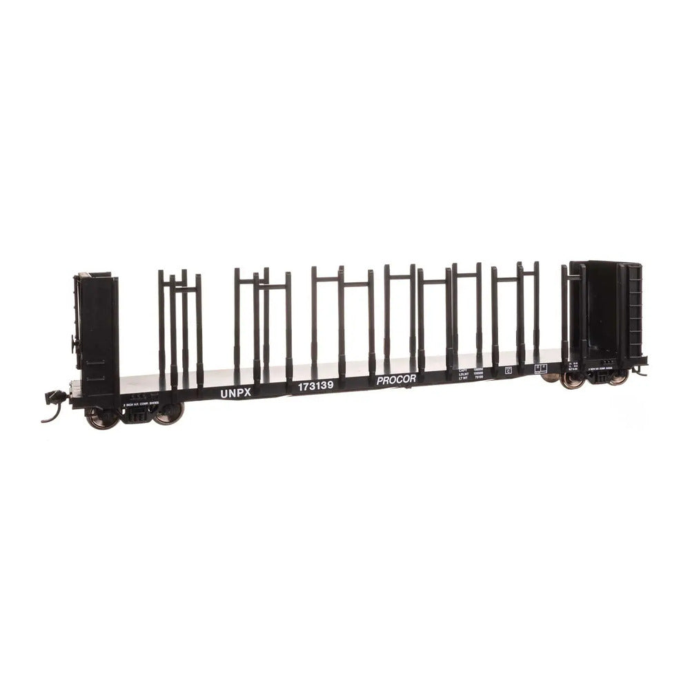 walthers mainline 50818 ho scale 63 pulpwood flatcar ready to run unpx 17