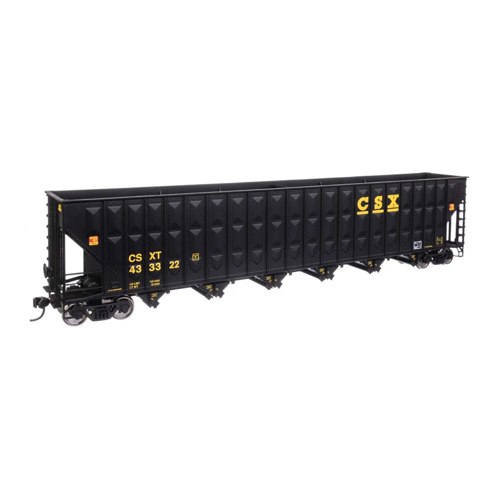 walthers mainline 910 56341 ho scale 73 wood chip hopper rtr csx 433322