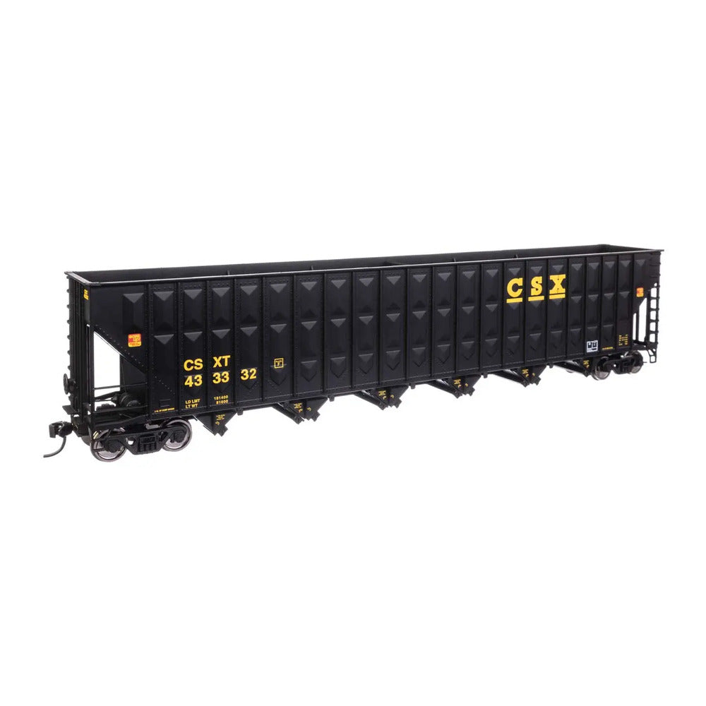 walthers mainline 910 56342 ho scale 73 wood chip hopper rtr csx 433332