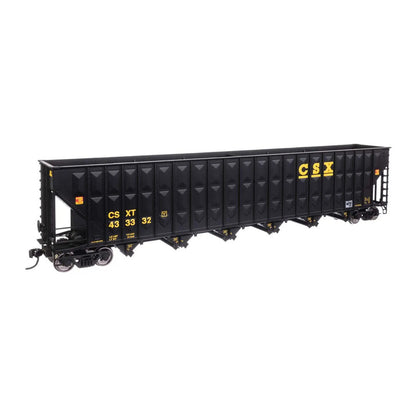 walthers mainline 910 56342 ho scale 73 wood chip hopper rtr csx 433332