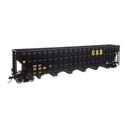 walthers mainline 910 56343 ho scale 73 wood chip hopper rtr csx 433406