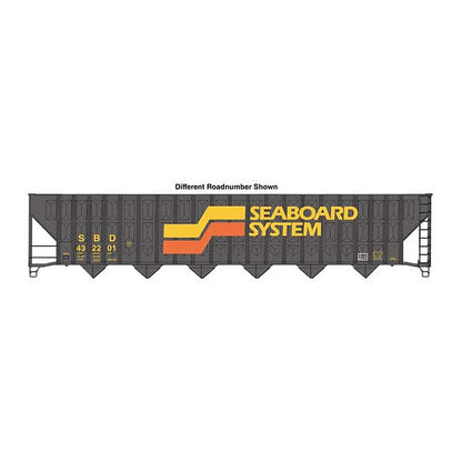 walthers mainline 910 56363 ho scale 73 wood chip hopper rtr seaboard 432227