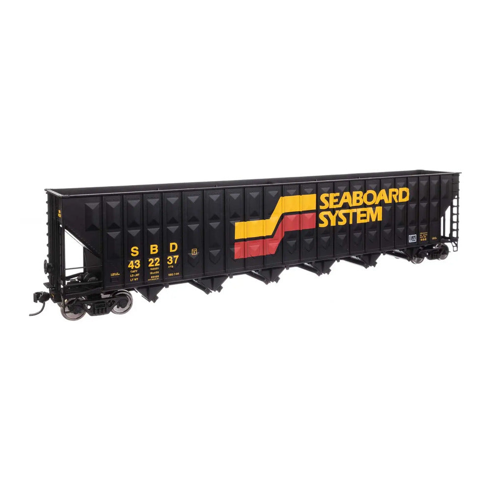 walthers mainline 910 56364 ho scale 73 wood chip hopper rtr seaboard 432237
