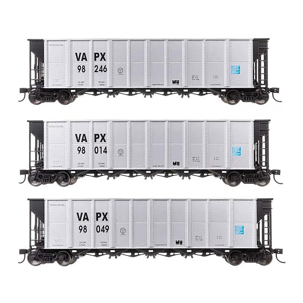 walthers mainline 910 56881 ho scale 50 rd 4 hopper 3 pack rtr vapx 98014 98246