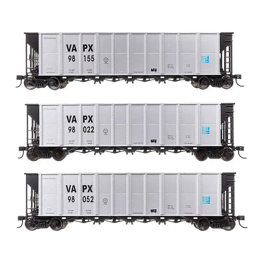 walthers mainline 910 56882 ho scale 50 rd 4 hopper 3 pack rtr vapx 98022 98155