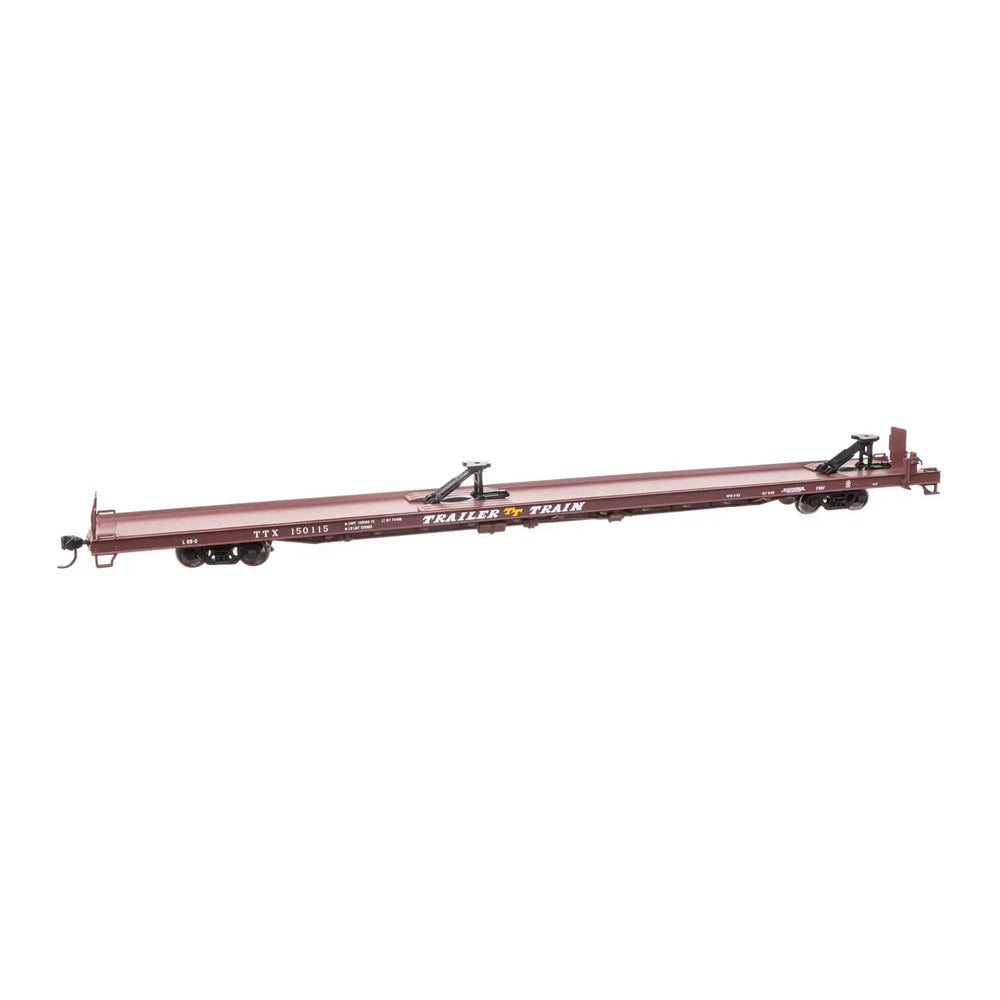 walthers mainline 5733 ho scale 89 channel side flatcar ready to run trail