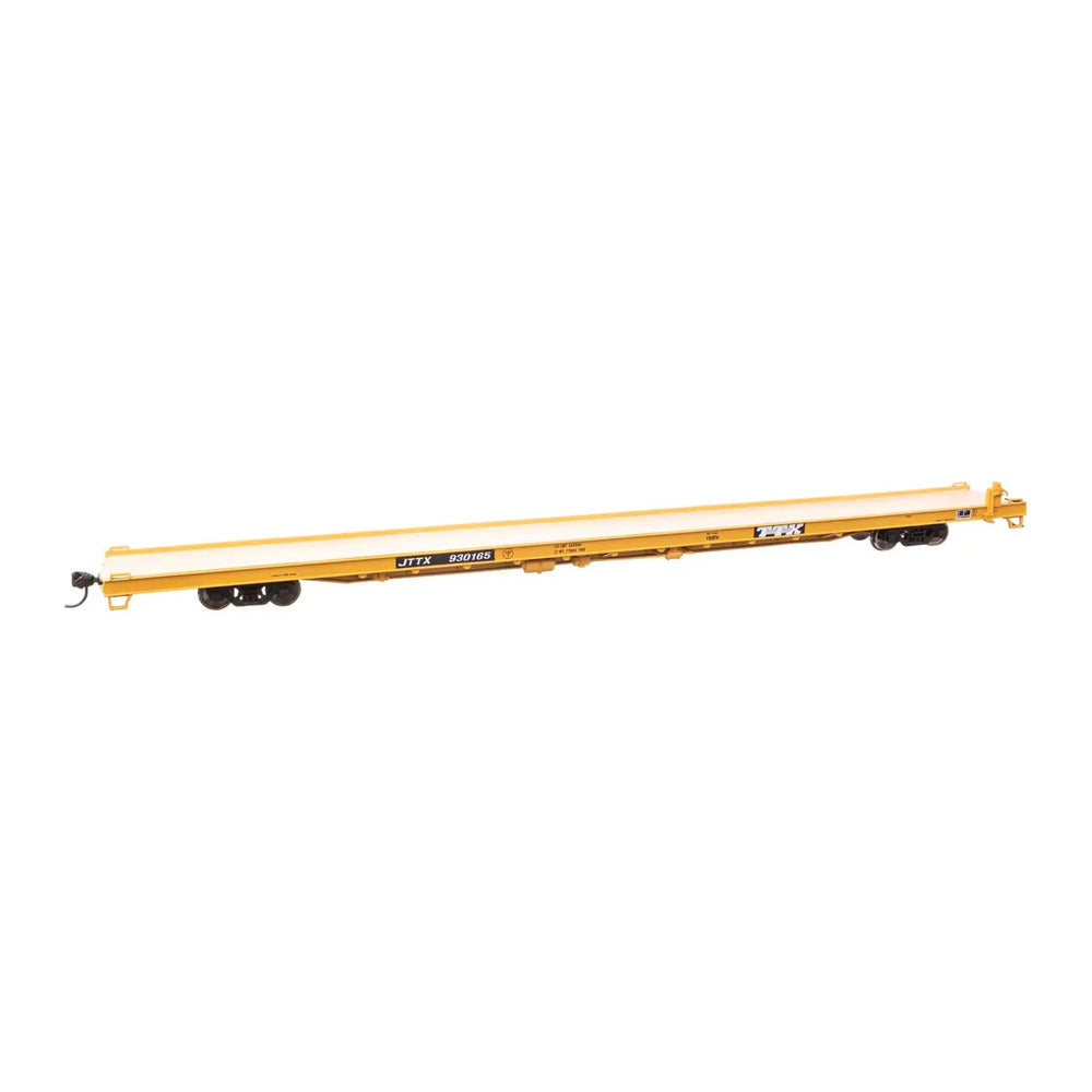 walthers mainline 5745 ho scale 89 channel side flatcar ready to run trail