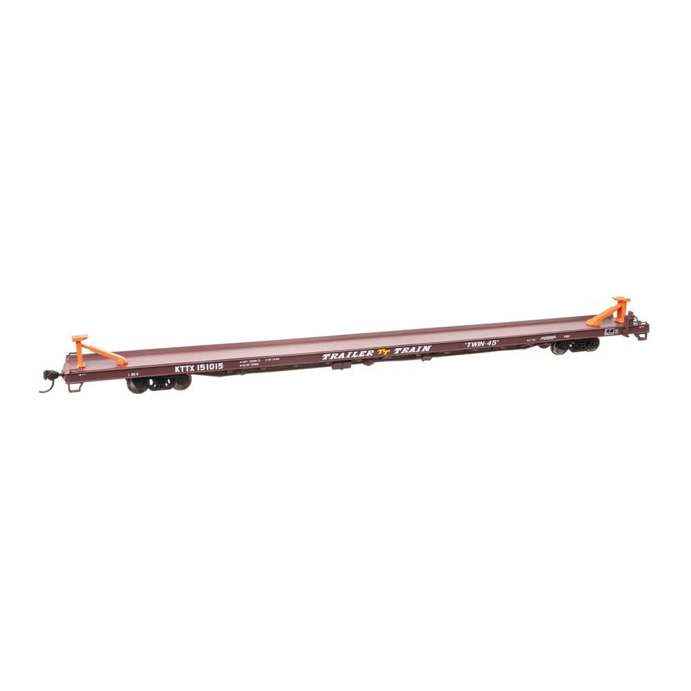 walthers mainline 5749 ho scale 89 channel side flatcar ready to run trail