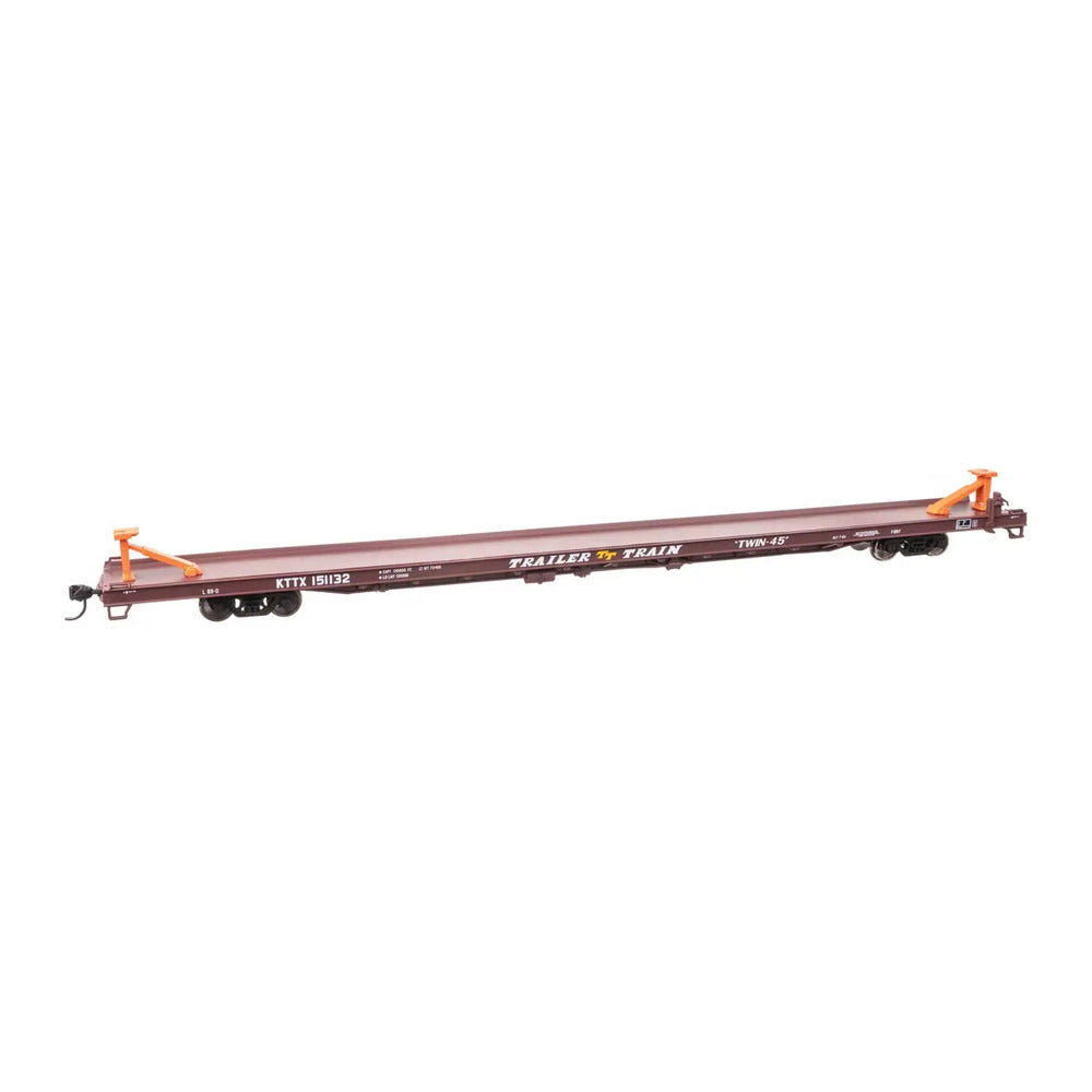 walthers mainline 5750 ho scale 89 channel side flatcar ready to run trail