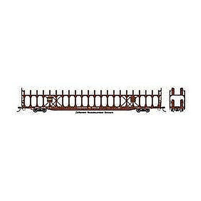 walthers mainline 8038 ho scale 89 flatcar w bi level open auto rack ready to