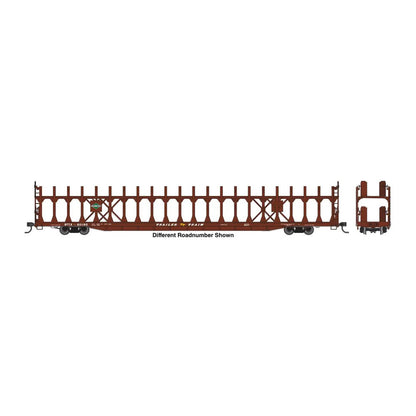 walthers mainline 8038 ho scale 89 flatcar w bi level open auto rack ready to