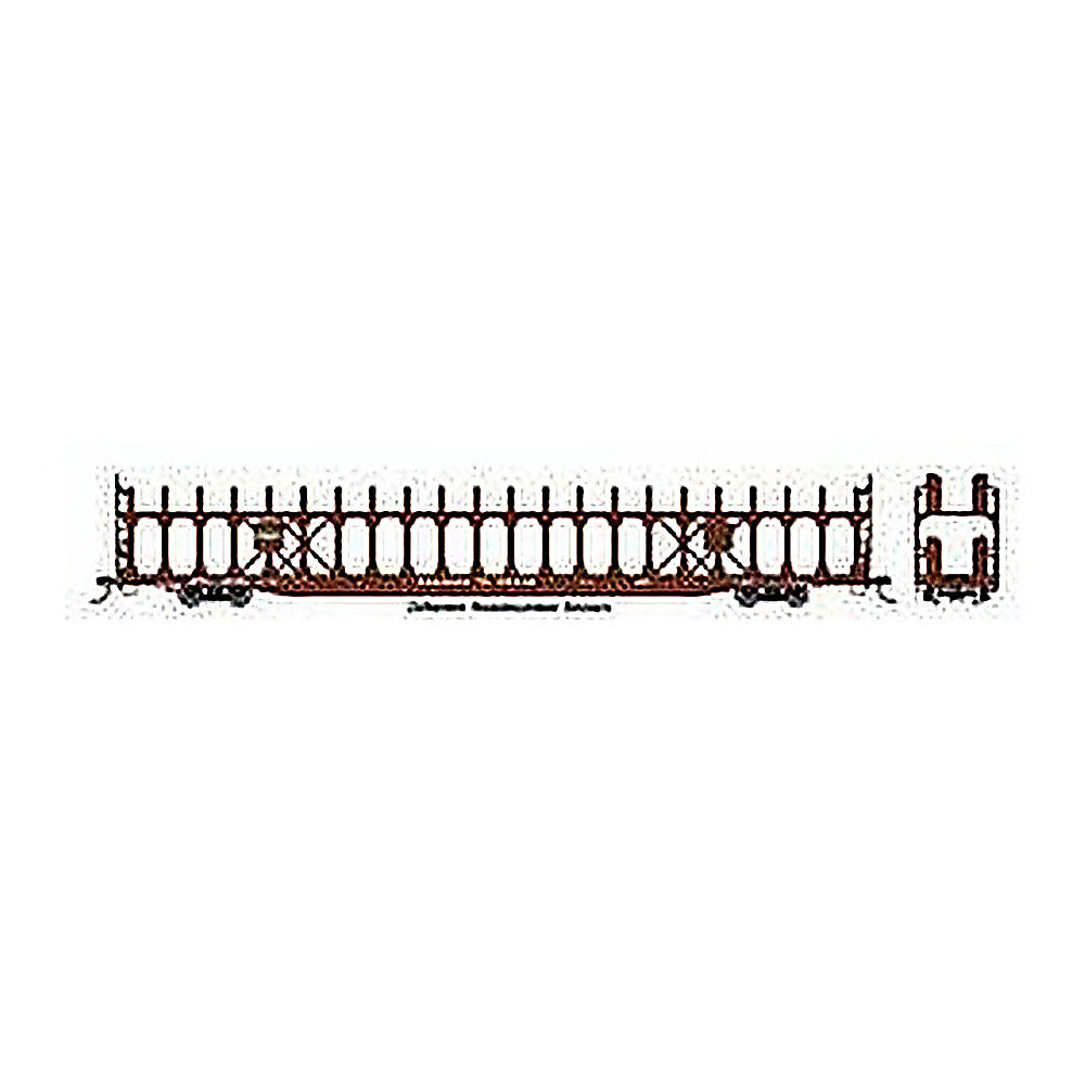 walthers mainline 8040 ho scale 89 flatcar w bi level open auto rack ready to