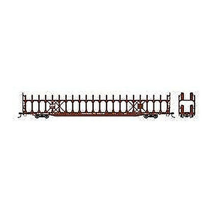 walthers mainline 8045 ho scale 89 flatcar w bi level open auto rack ready to
