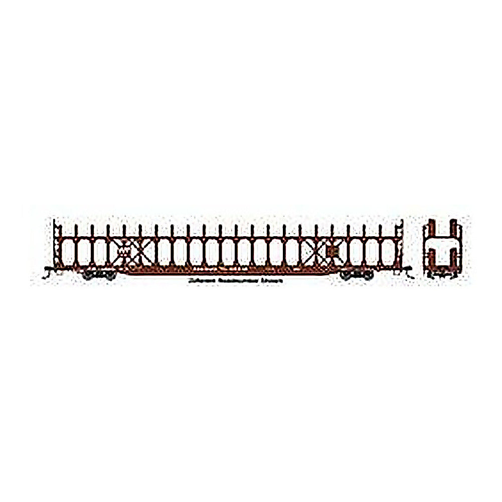 walthers mainline 8047 ho scale 89 flatcar w bi level open auto rack ready to
