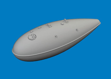 Eduard 6481084 1/48 P-40 75gal Drop Tank PRINT Brassin for EDUARD Kit