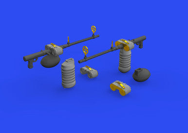 Eduard 648609 1/48 Bomber Guns for ICM (PE & Resin)